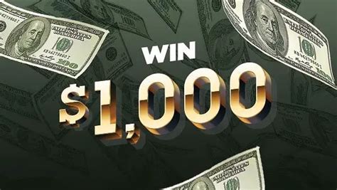 YOU CAN WIN $1,000 CASH & $1,000 FREE .
